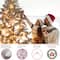 6.5ft. Pre-Lit White Pencil Fraser Fir Artificial Christmas Tree, Multicolor Lights